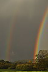Regenbogen auf dem Birkig
