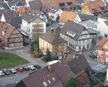 Rathaus - Umgebung vom Kirchturm aus